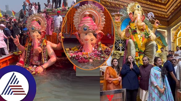 Lalbaugcha Rajas 20 kg gold crown donated by Anant Ambani dismantled before visarjan suc