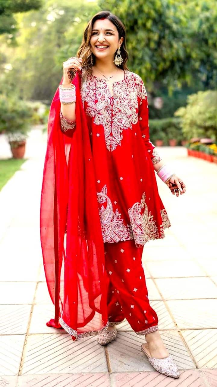 Karwa Chauth 2024: 7 red salwar suit designs