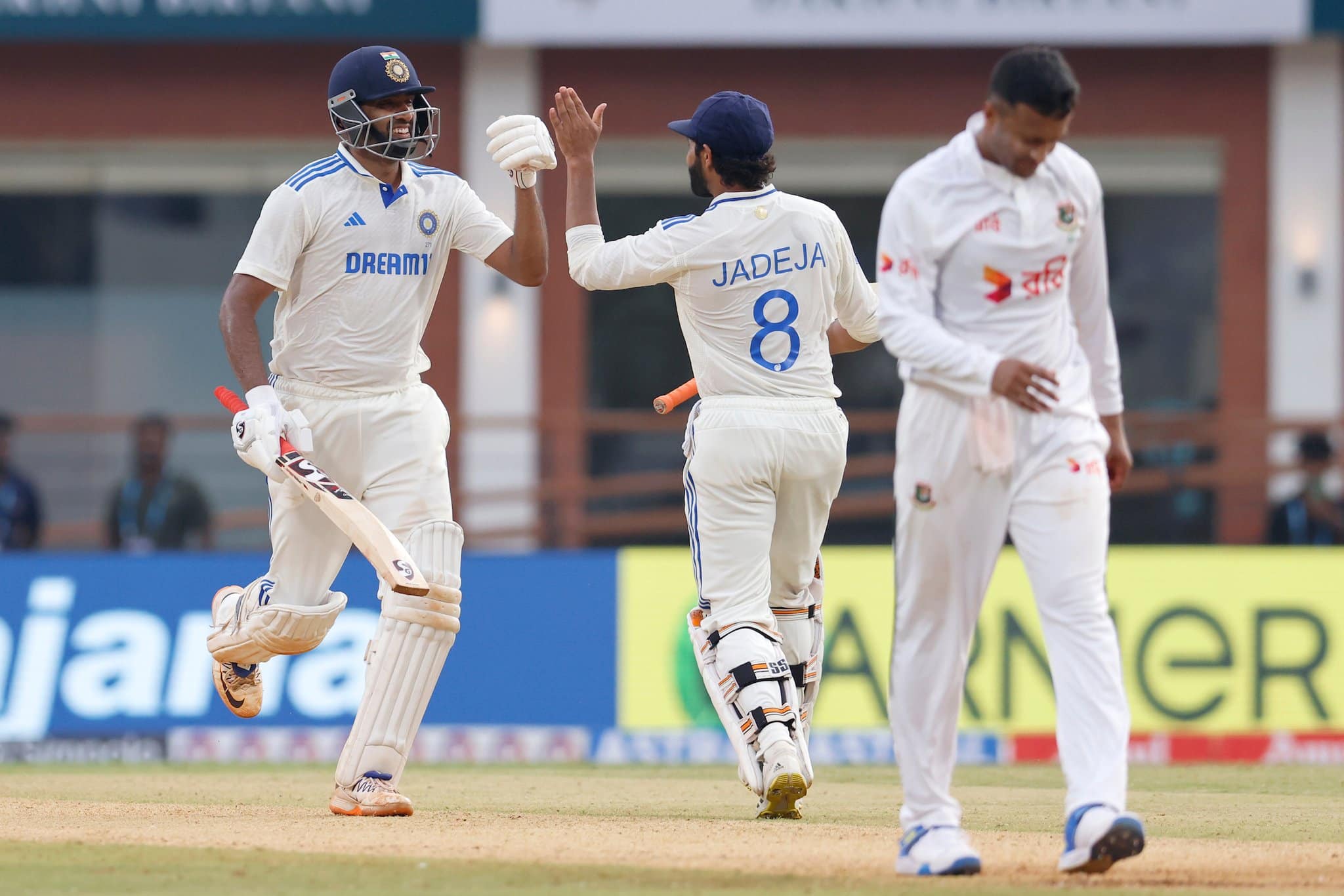 Ravichandran Ashwin hit his 2nd Hundred at his home ground during IND vs BAN 1st Test at Chepauk Stadium, India Scored 339 Runs at Day 1 rsk