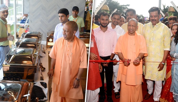 Chief Minister Yogi Adityanath inaugurates the new floating restaurant at Ramgarh Taal 