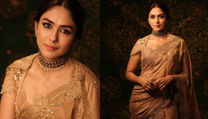 bollywood actress mrunal thakur latest photos viral ans