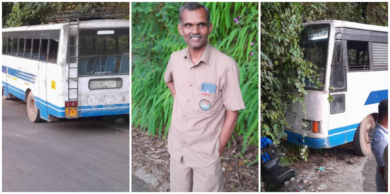 ksrtc bus brake failure while running driver saved more than 40 lives