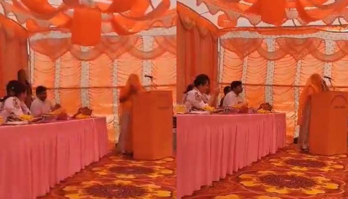 woman sarpanchs english speech stuns IAS Tina Dabi viral video Rajasthan