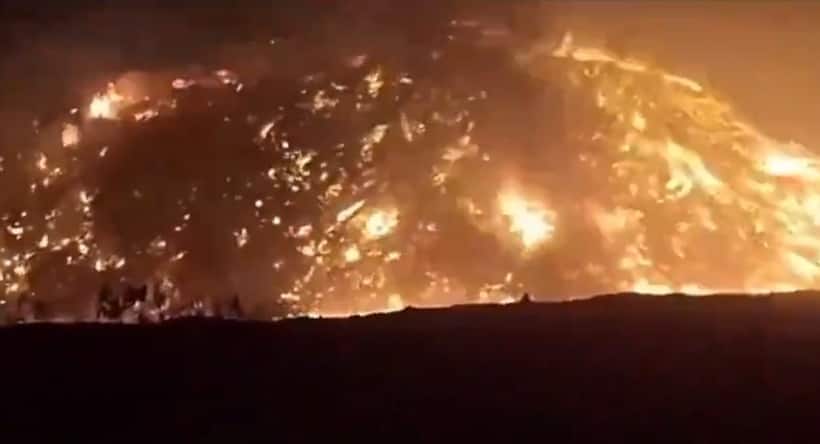 100 rocket launchers, 1000 canisters: Hezbollah targets ablaze after Israeli strikes in Lebanon (WATCH)