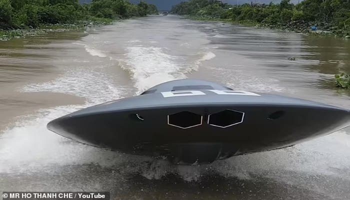 Jaw-dropping! Vietnamese man builds UFO-inspired jet boat that reaches 50 kmph; video goes viral (WATCH) shk