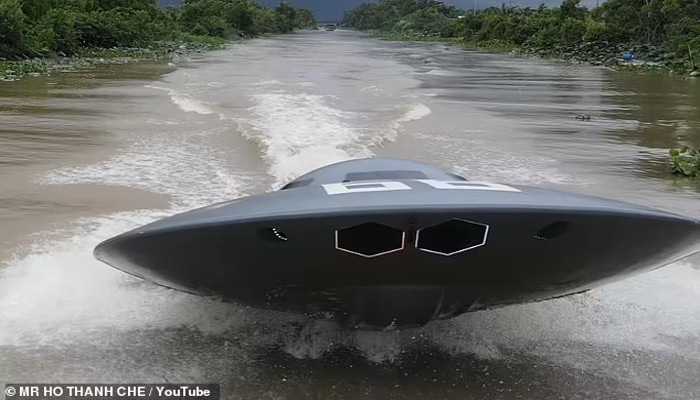 Jaw-dropping! Vietnamese man builds UFO-inspired jet boat that reaches 50 kmph; video goes viral (WATCH) shk