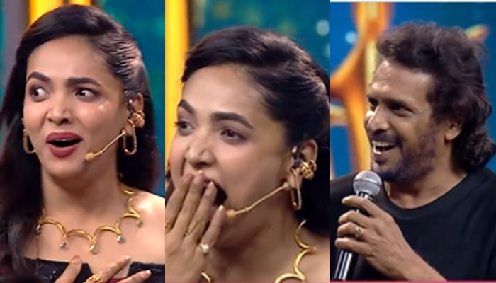 Anubandha awards Upendra Comments to Anchor Anupama Gowda san