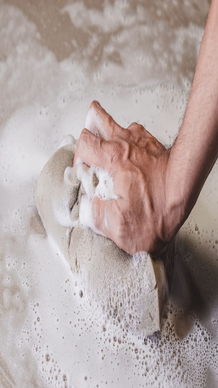 try these natural ingredients to clean yellow tiles in bathroom  rsl