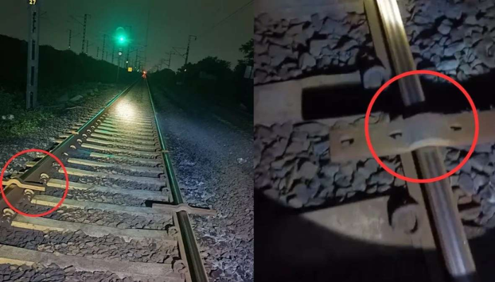 Train accident averted! Fish plates, keys found on tracks removed in Gujarat's Surat (WATCH) gcw