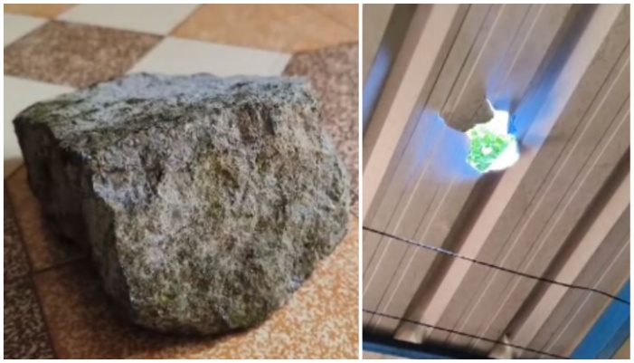 people of an entire village fear of rocks falling on head even while sitting inside their house