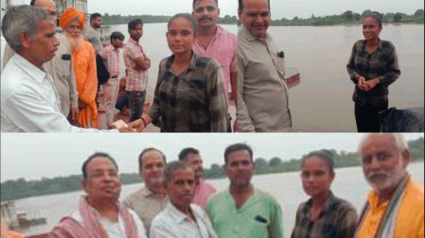 Heroic Act Agra Girl Saves Four Boys from Drowning in Yamuna River During Ganesh Visarjan got 200 reward 