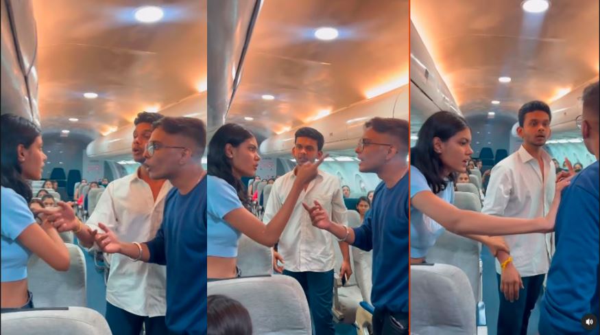 Mid Air Meltdown Boyfriend's Shocking Discovery of Girlfriend with Another Man in Flight Sparks Viral Drama akb