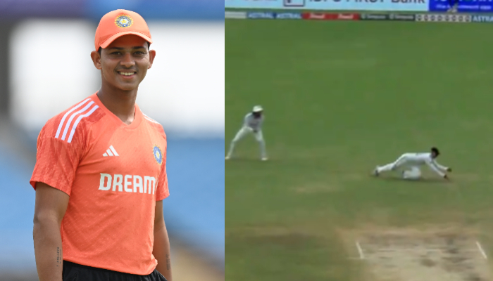 cricket IND vs BAN, 1st Test Day 3: Yashasvi Jaiswal takes a splendid one-handed diving catch to dismiss Zakir Hasan (WATCH) scr