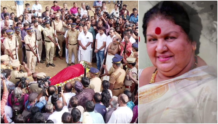 Malayalam actress Kaviyoor Ponnamma funeral update