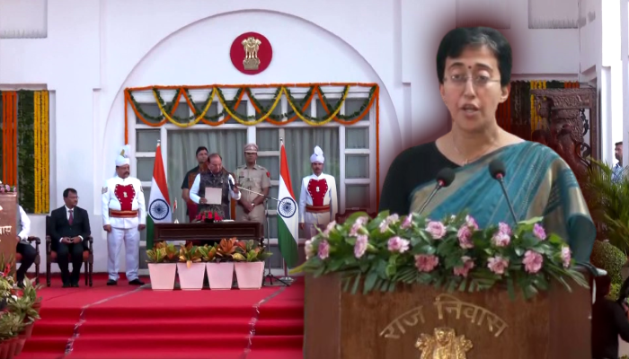 Atishi marlena sworn in as Delhi CM