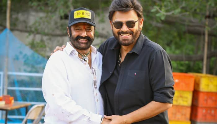 Nandamuri Balakrishna visits Venkatesh movie sets dtr