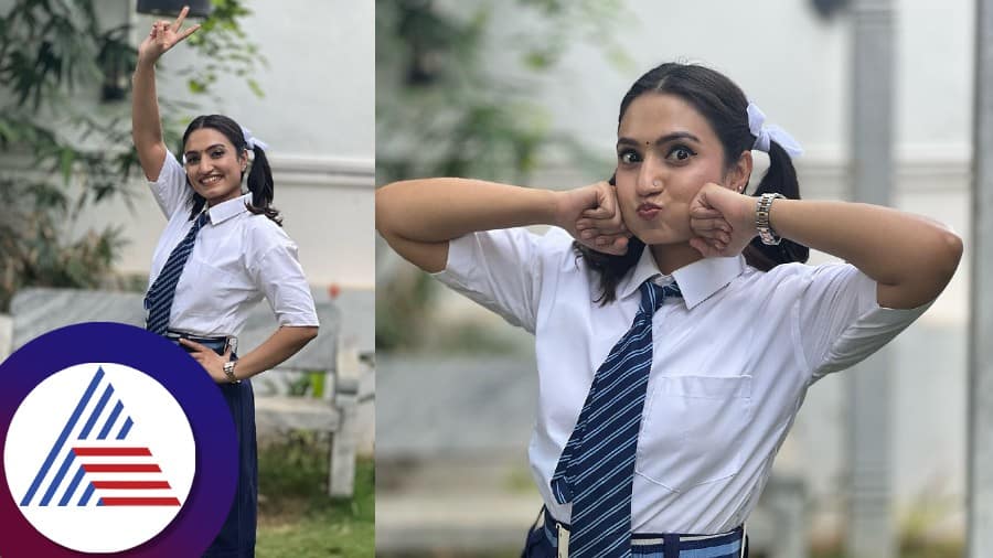 Seetha Rama Serial Actress Vaishnavi Gowda Shines In School Dress See Her Cute Pics gvd