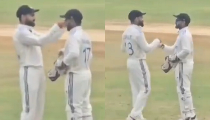 watch video rishabh pant and virat kohli shares fun moment while bangladesh batting