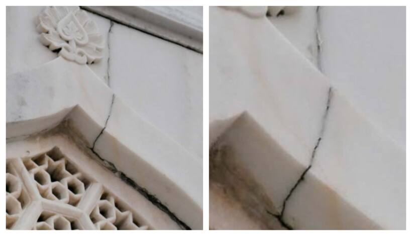 Iconic Taj Mahal faces time’s wrath: More cracks appear, Quranic versus fade, precious gems erode due to rain