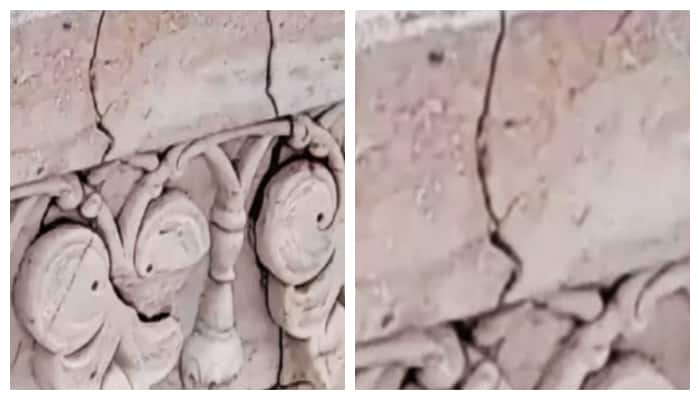 Iconic Taj Mahal faces time's wrath: More cracks appear, Quranic versus fade, precious gems erode due to rain shk