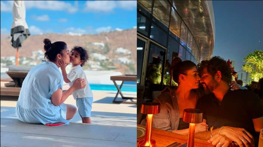 Nayanthara and Vignesh Shivan's Adorable Twins Steal Hearts on Greece Vacation