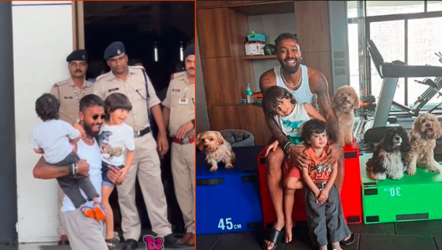 Hardik Pandya's Reunion with Son Agastya After Separation with Natasa Stankovic Captivates Social Media