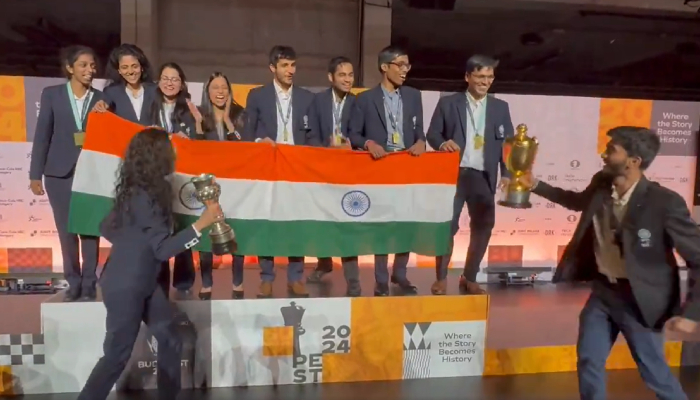 Chess Olympiad 2024: India clinches historic gold medals, celebrates like Rohit Sharma style