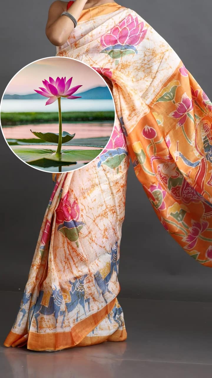 Lotus Silk Saree: Unveiling the Secret of this Luxurious Fabric anr