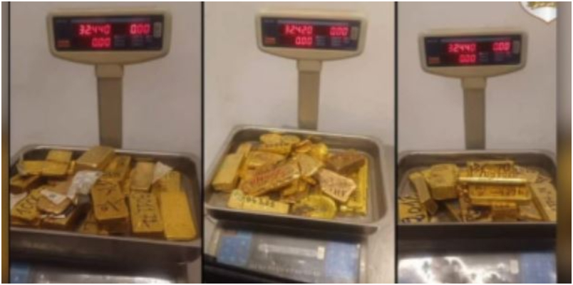 smuggling attempt of 100 kg of gold 1.5 mln euros thwarts at Misrata international airport in libya