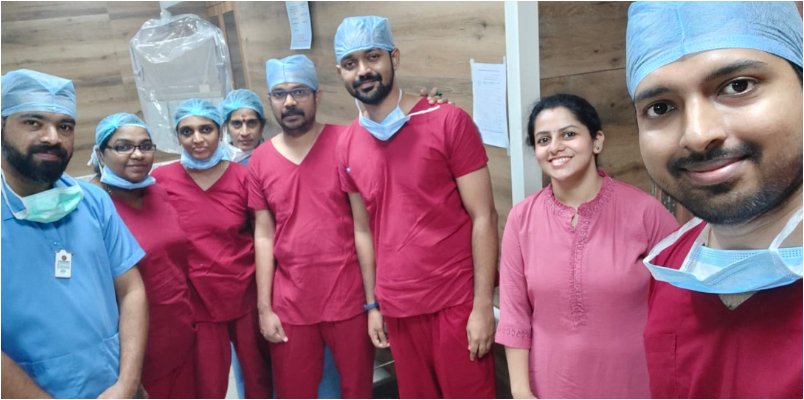 Mechanical thrombectomy was successfully completed in Thiruvananthapuram Medical College for the first time