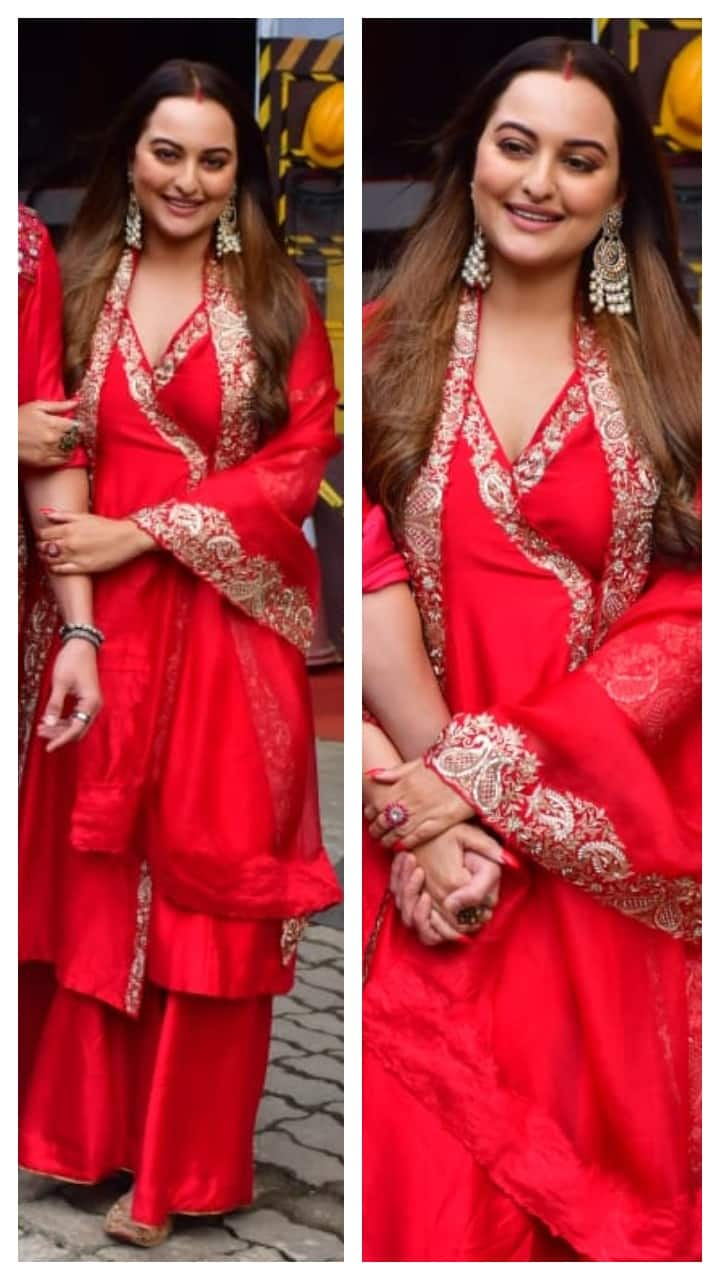 Sonakshi Sinha: 6 stunning RED ethnic wear ideas for festivals ATG