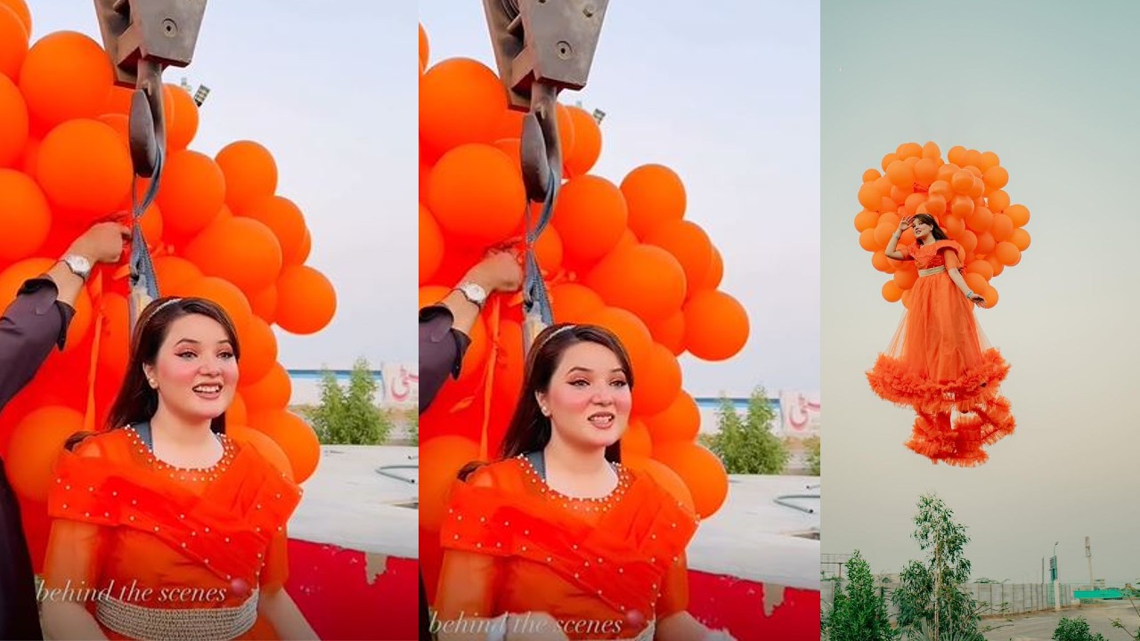 Pakistani Woman's Mid-Air Birthday Photoshoot Goes Viral 