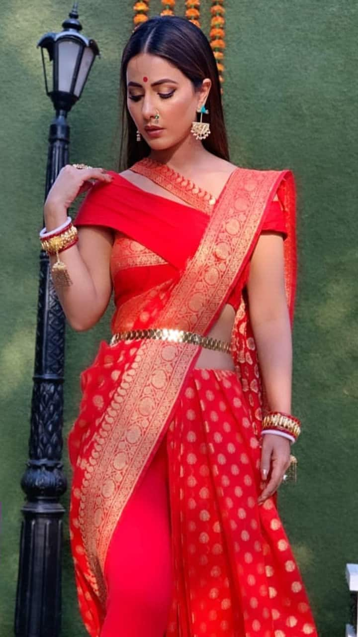 Embrace Tradition: Gorgeous red saree inspirations for Navaratri 2024 NTI