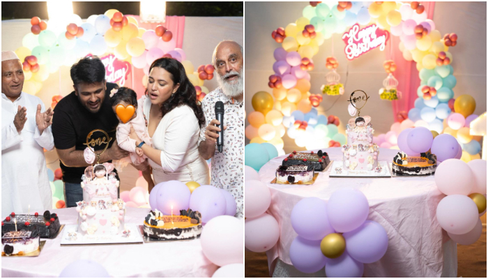 Swara Bhasker, Fahad Ahmad celebrate FIRST birthday of daughter Raabiyaa [PHOTOS] ATG