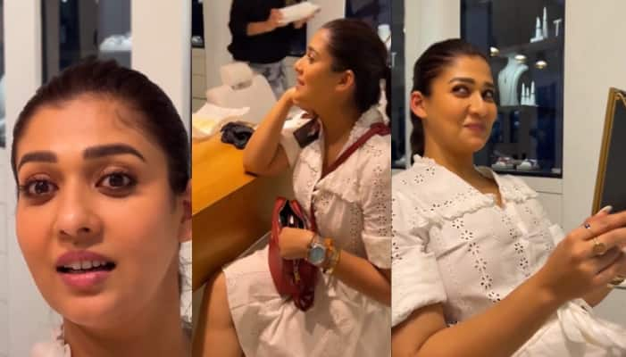 lady super star Nayanthara released a viral video of her ear piercing ans