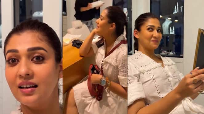 lady super star Nayanthara released a viral video of her ear piercing ans