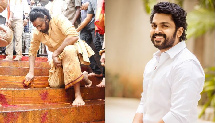 DCM Pawan Kalyan Clean temple premises tamil actor karthi apologize mrq