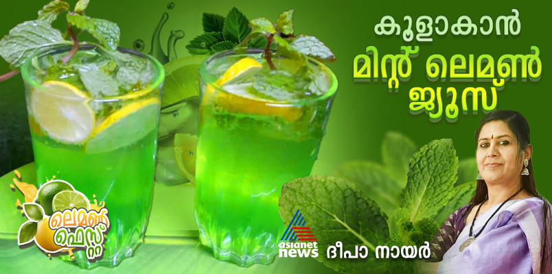 Green mint lemon mojito recipe 