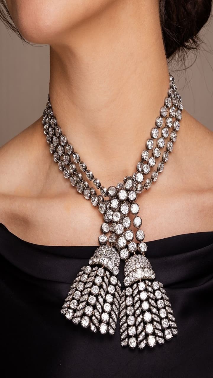 300-Carat 18th Century Diamond Necklace Unveiled Ahead of Sotheby's Auction anr