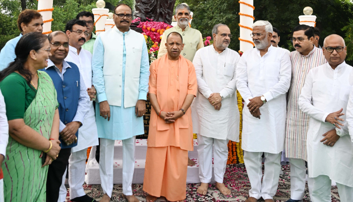 UP Chief Minister Yogi Adityanath pays tribute to Pandit Deendayal Upadhyaya on his birth anniversary anr