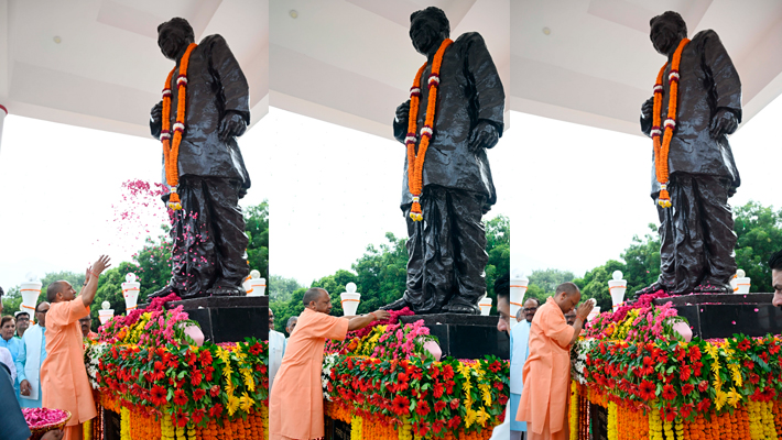 CM Yogi Pays Tribute to Deen Dayal Upadhyaya, Launches BJP Membership Drive AKP 