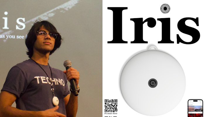 Indian origin Advait Paliwal unveils wearable device Iris that records every moment of your life