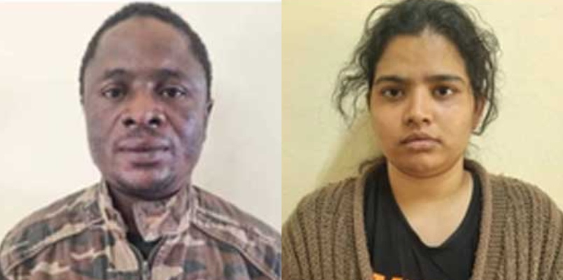 25 year old women and 41 year old Nigerian national held with more than 1 crore worth MDMA