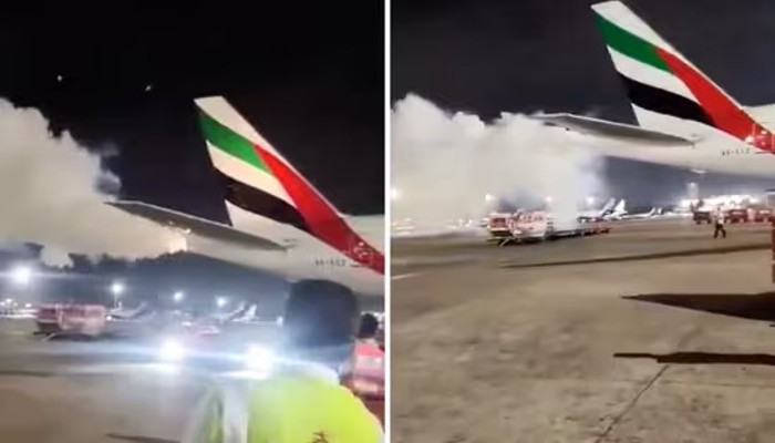 Panic after smoke comes out of Dubai-bound flight at Chennai airport; Emirates responds (WATCH) shk