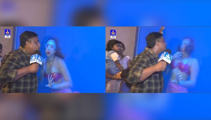 'Hum log bhi enjoy kar sakte hai': Bihar journalist 'kisses' mermaid in Dubai; leaves netizens embarrassed (WATCH) shk