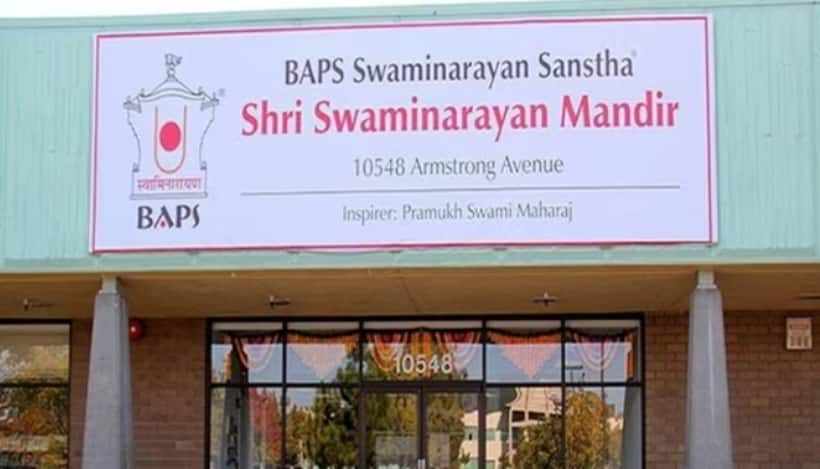 Hindus Go Back: BAPS Mandir in Sacramento defaced with anti Hindu graffiti, second incident in 10 days