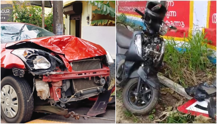 Kottayam Road Accident Three people were injured