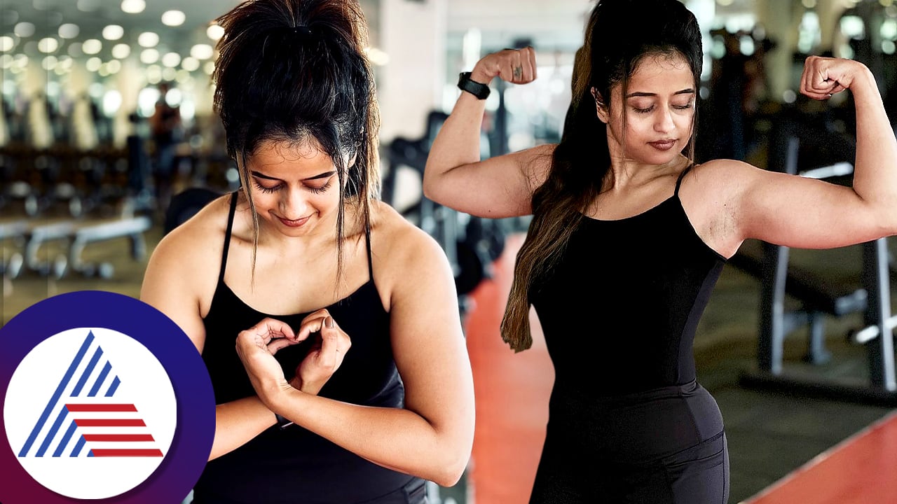 Chaithra Vasudevan shows off her biceps in gym pav