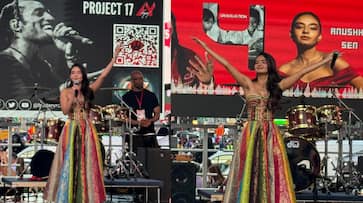 Anushka Sen shines as the first Indian artist to perform live at Times Square, New York iwh