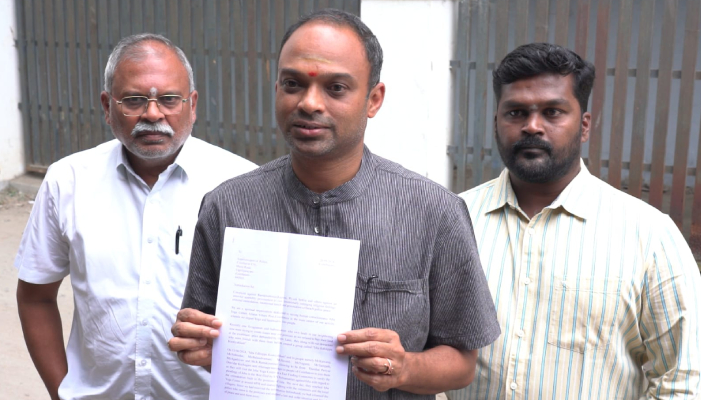 Coimbatore isha foundation complaint against Piyush Manush and kamaraj ans